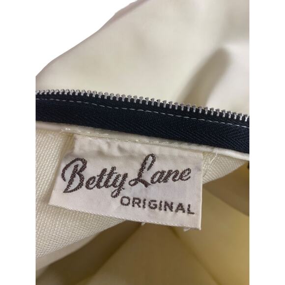 Vintage 1950s Betty Lane Originals Velvet Silk Dress Pom Pom Defects - Picture 5 of 11